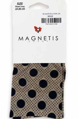 SKARPETKA WZR 256 - BEIGE, UNI MAGNETIS