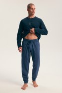 PIŻAMA MĘSKA FIN 45499 AW26 - DENIM-GRANAT, L HENDERSON