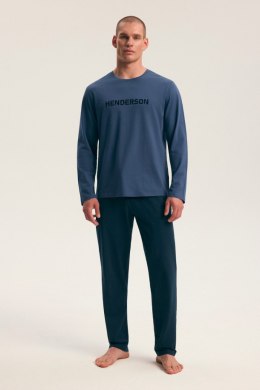 PIŻAMA MĘSKA FLOCK 45491 AW26 - DENIM-GRANAT, M HENDERSON