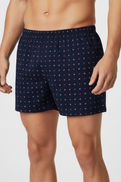 BOKSERKI MĘSKIE LUŹNE BB008 - CZARNY, L NOVITI