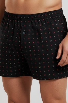 BOKSERKI MĘSKIE LUŹNE BB008 - GRAFITOWY, XXXL NOVITI