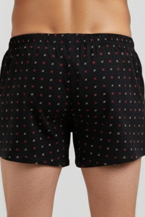 BOKSERKI MĘSKIE LUŹNE BB008 - GRANATOWY, XL NOVITI