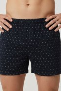 BOKSERKI MĘSKIE LUŹNE BB012 - CZARNY, XL NOVITI