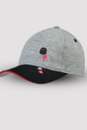CZAPKA Z DASZKIEM CD032 - SZARY, 42-46 NOVITI