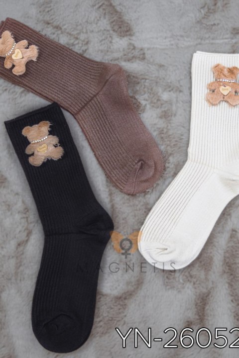 SKARPETKA YN-260521 - BEIGE, UNI MAGNETIS