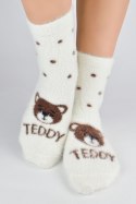 SKARPETY PUCHATE TEDDY SP016 - BRĄZOWY, 27-30, B NOVITI