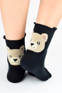 SKARPETY BAWEŁNIANE DAMSKIE SB217 - CZARNY, 35-38, C NOVITI