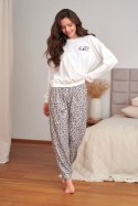 PIŻAMA DAMSKA PM.7532 - CREAM_LEO, XL DOCTOR NAP