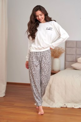 PIŻAMA DAMSKA PM.7532 - CREAM_LEO, XL DOCTOR NAP