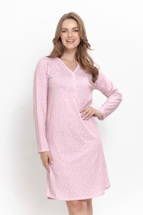 Koszula nocna Taro 3633 Marigold bawełniana do karmienia - RÓŻOWY, XL TARO