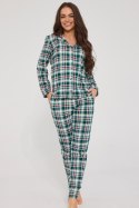 Piżama damska Francesca DR 482/490 100% bawełna krata, XL CORNETTE