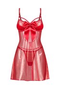 Gifty Red babydoll i stringi - CZERWONY, S/M OBSESSIVE