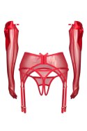 Gifty Red komplet 3-częściowy - CZERWONY, S/M OBSESSIVE