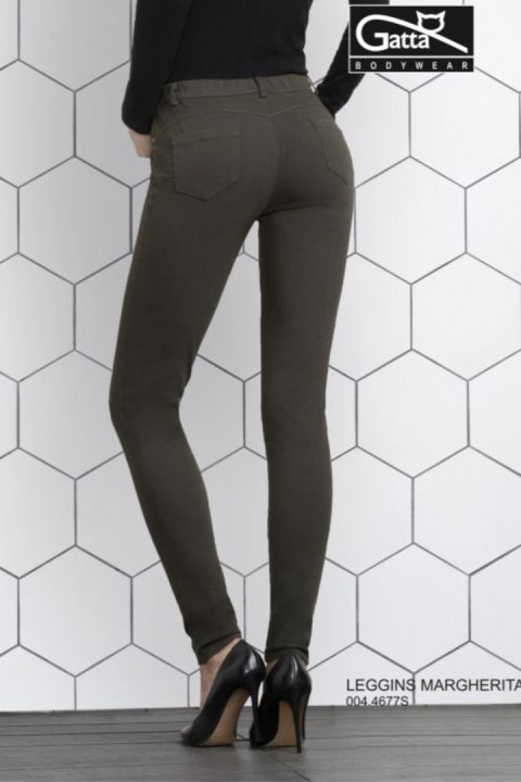 LEGGINSY MARGHERITA-WYPRZ - DENIM BLUE, M GATTA BODYWEAR