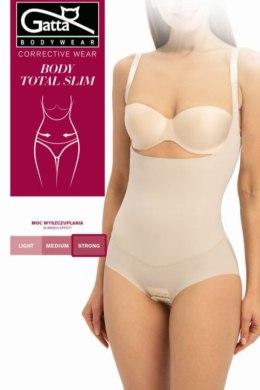 Body Total Slim - Body wyszczuplające - BEZOWY, XL GATTA BODYWEAR