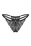 Matildea Black stringi - CZARNY, L/XL OBSESSIVE