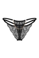 Matildea Black stringi - CZARNY, L/XL OBSESSIVE