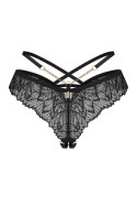 Matildea Black stringi otwarte - CZARNY, S/M OBSESSIVE