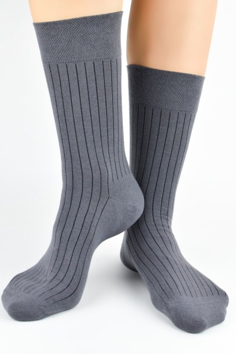 SKARPETY MĘSKIE ELEGANCKIE SB177 - CZARNY, 39-42, 1 NOVITI