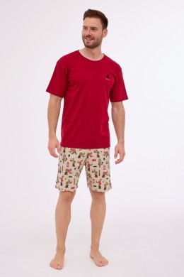 PIŻAMA MĘSKA KR 326/275 SHERLOCK - BORDO, M CORNETTE