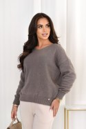 SWETER GIA - KAKAO, OVERSIZE, KA OFF PINK