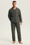 PIŻAMA MĘSKA NUT 43460 AW25 - ZIELONY, XL HENDERSON