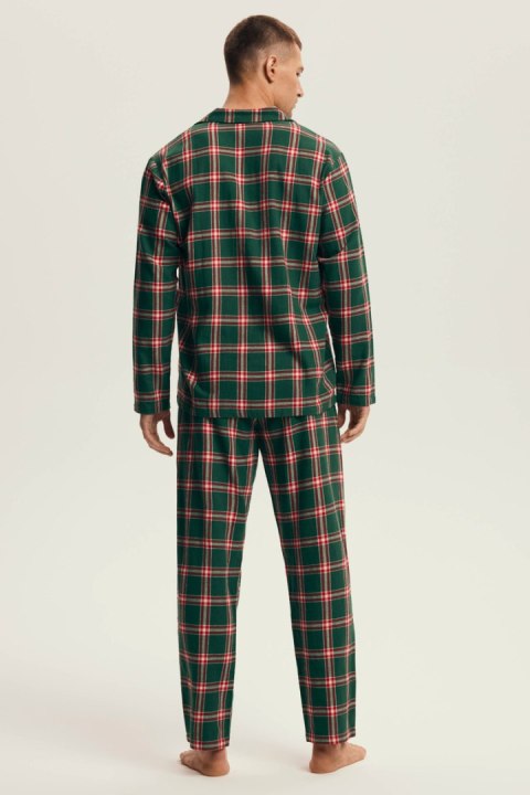 PIŻAMA MĘSKA NUT 43460 AW25 - ZIELONY, XL HENDERSON