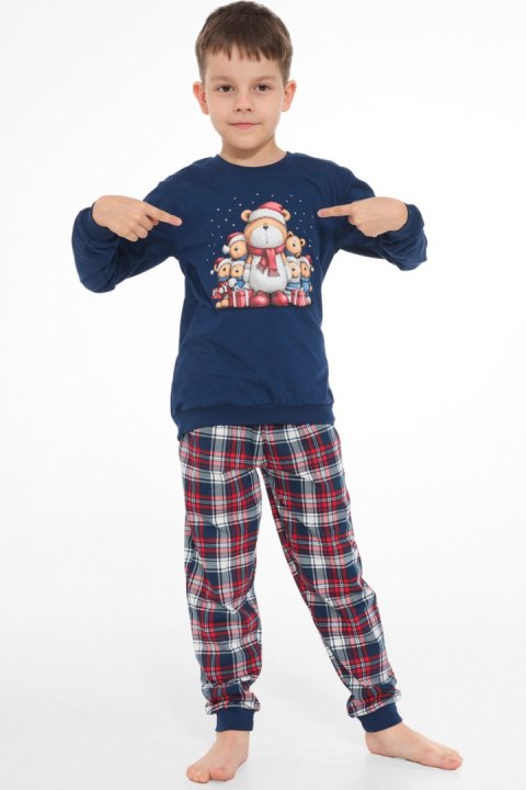 PIŻAMA BOY KIDS DR 593/186 FAMILY - GRANAT, 98/104 CORNETTE