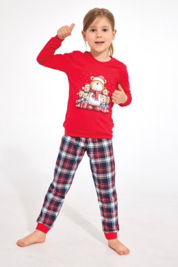 PIŻAMA GIRL KIDS DR 594/205 FAMILY - CZERWONY, 98-104 CORNETTE