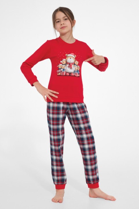 PIŻAMA GIRL YOUNG DR 592/205 FAMILY - CZERWONY, 146-152 CORNETTE