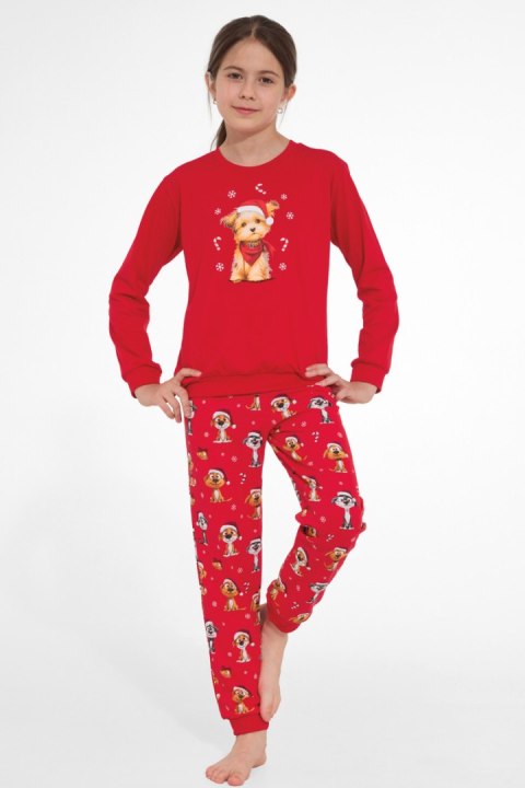 PIŻAMA GIRL YOUNG DR 592/206 DOG 2 - CZERWONY, 158-164 CORNETTE