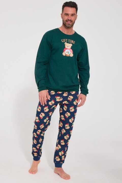 PIŻAMA MĘSKA DR 115/321 GIFT TIME - ZIELONY, XXL CORNETTE