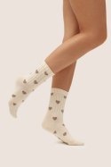 Skarpetki z wełną GB004 - CREME, 39/41 GABRIELLA
