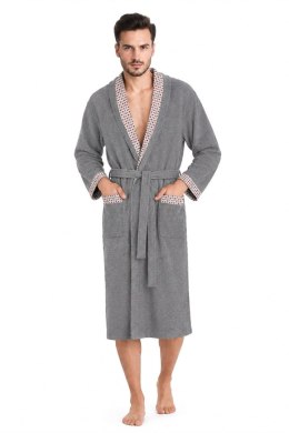 SZLAFROK MĘSKI BAWEŁNA FR-005 - STALOWY, 2XL, 5 DOROTA