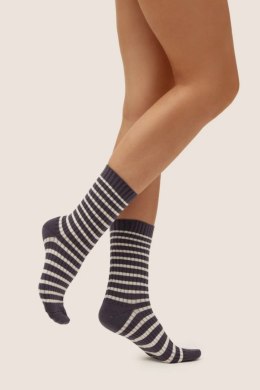 Skarpetki z wełną GB007 - CHOCOLATE/WHITE, 39/41 GABRIELLA