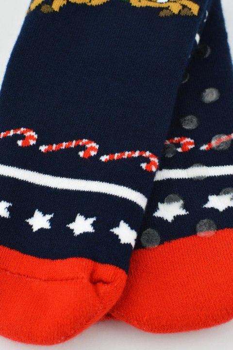 Skarp frotte XMAS z ABS Renifer EUR 39-42 - GRANATOWY, 39-42 NOVITI