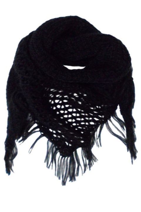 CHUSTKA 42-603 - MIX CIEMNE KOLORY, UNIWERSALNY AJS