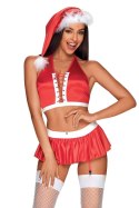 MS CLAUS KOMPLET - CZERWONY, 2XL OBSESSIVE