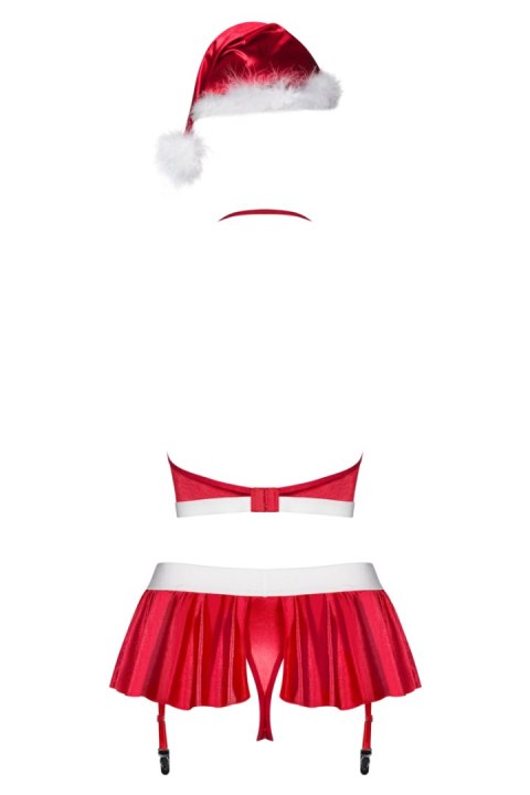 MS CLAUS KOMPLET - CZERWONY, 2XL OBSESSIVE MS CLAUS KOMPLET - CZERWONY, 2XL OBSESSIVE