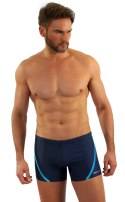 BOKSERKI KĄPIELOWE MĘSKIE BD 366 - CZARNY, XL, 366 SESTO SENSO