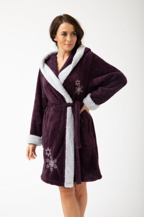 SZLAFROK DAMSKI FR-337 - GRANAT, XL, 1 DOROTA SZLAFROK DAMSKI FR-337 - GRANAT, XL, 1 DOROTA