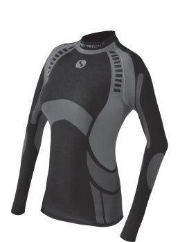 THERMO ACTIVE KOSZULKA WOMEN - CZARNY-BORDO, XL, BORDO SESTO SENSO