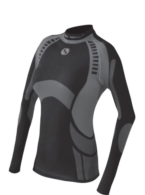 THERMO ACTIVE KOSZULKA WOMEN - CZARNY-BORDO, S, BORDO SESTO SENSO THERMO ACTIVE KOSZULKA WOMEN - CZARNY-BORDO, S, BORDO SESTO SENSO