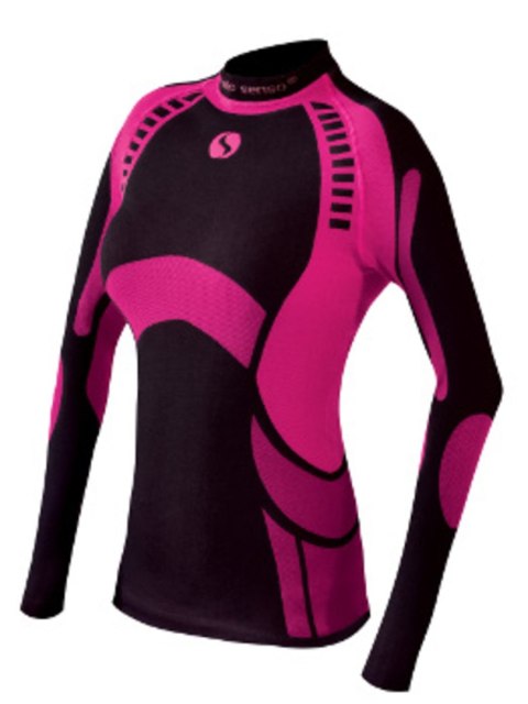 THERMO ACTIVE KOSZULKA WOMEN - CZARNY-BORDO, S, BORDO SESTO SENSO THERMO ACTIVE KOSZULKA WOMEN - CZARNY-BORDO, S, BORDO SESTO SENSO